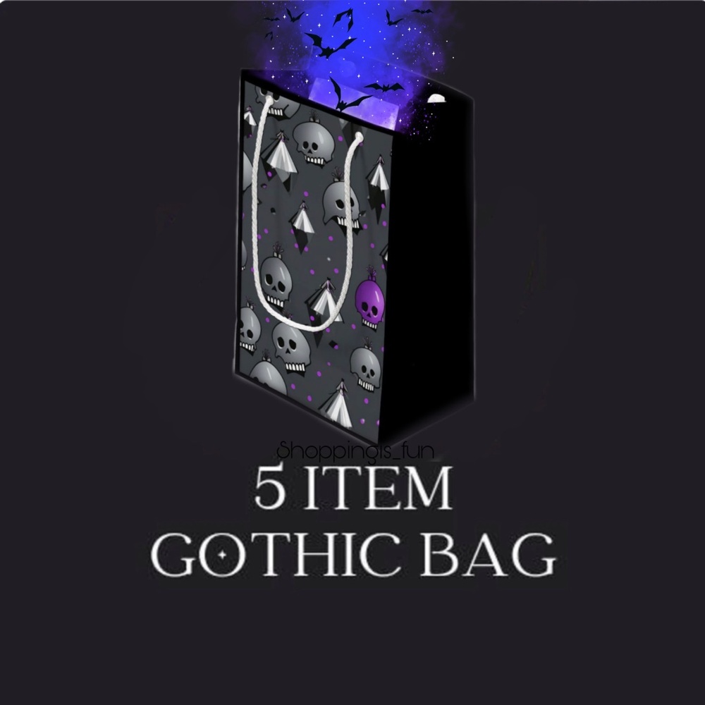 ☠️ Womens Goth Mystery Bag Clothes Haul Wholesale Reseller Lot Bundle Lot